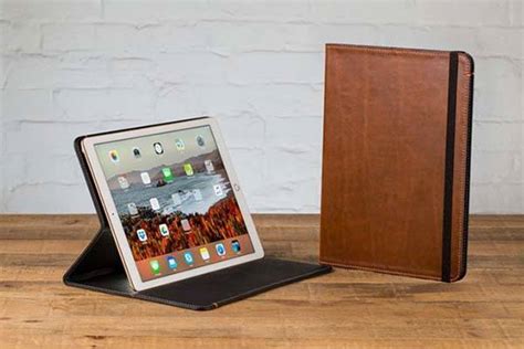 Pad&Quill Oxford iPad Pro Leather Case with an Internal Pocket for ...