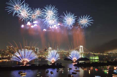 [OC] The Tokyo Bay Fireworks Festival as seen from Odaiba | Fireworks ...