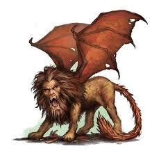 Manticores in Dungeons and Dragons - Old School Role Playing