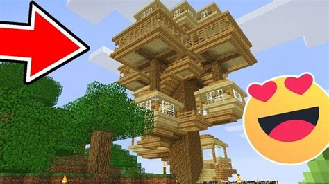 How to Build a Cool Tree House in Minecraft - Tutorial | Minecraft ...