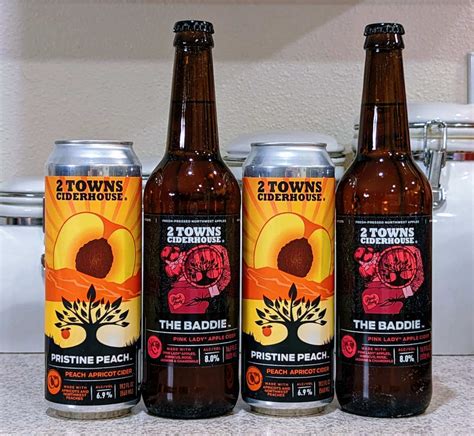 2 Towns Ciderhouse: Pristine Peach and The Baddie - The Brew Site