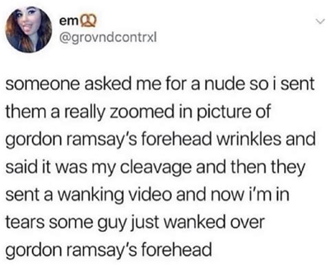 Gordon Ramsay's forehead wrinkles : oddlyspecific