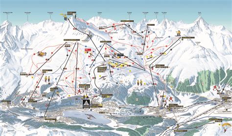 Slope Map St. Moritz Corviglia - Badrutt's Palace Hotel