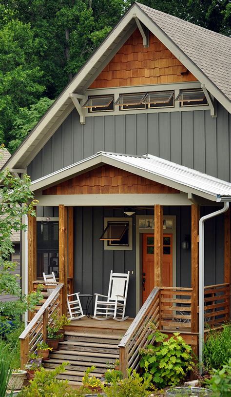 Beautiful Vertical Siding with Natural Wood Scalloped Design