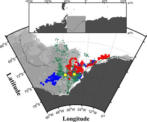 Map of the Weddell Sea showing the haul-out locations. Haul-out ...