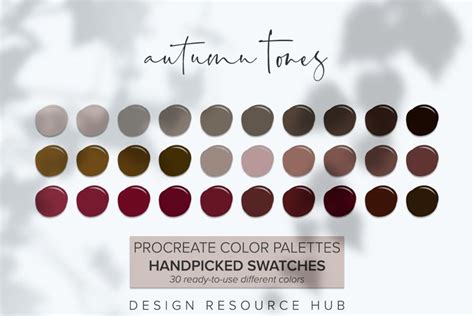 Procreate Color Palette: Autumn Tones (1830537)