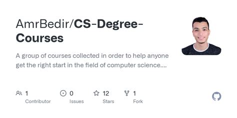 GitHub - AmrBedir/CS-Degree-Courses: A group of courses collected in ...