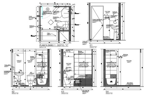 2d Drawing of Toilet section and elevation design.Download DWG file ...