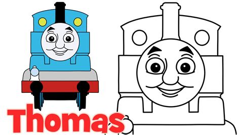 Thomas Train Drawing For Kids