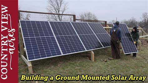 Building our First Solar Array. Easy, Low Cost Solar Ground Mount. - Go IT