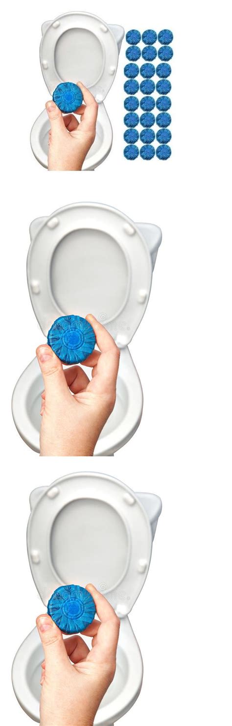 Automatic Bleach Toilet Bowl Cleaner Stain Remover Blue Tab Tablet Flush Tank | eBay | Toilet ...