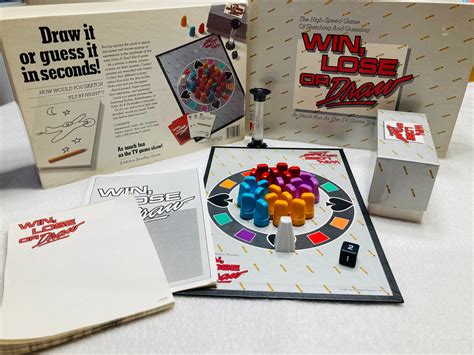 1987 Win, Lose or Draw Board Game 4710 / COMPLETE SET No Missing Pieces ...