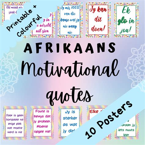 Motivational Quotes (Afrikaans) • Teacha!