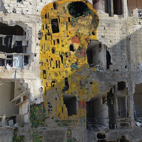 Syrian artist Tammam Azzam has Photoshopped Gustav Klimt’s painting The ...