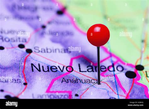 Anahuac pinned on map mexico hi-res stock photography and images - Alamy