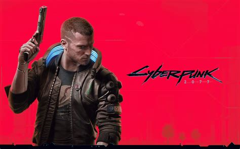 Cyberpunk 2077 Wallpaper 4K, Red background, Character V