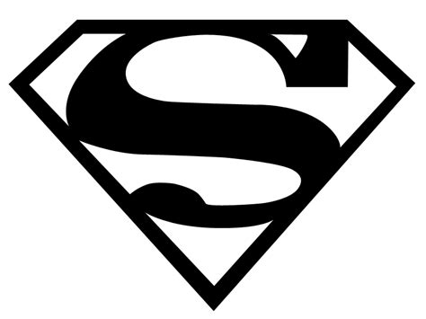 Free Black And White Superman Logo, Download Free Black And White Superman Logo png images, Free ...
