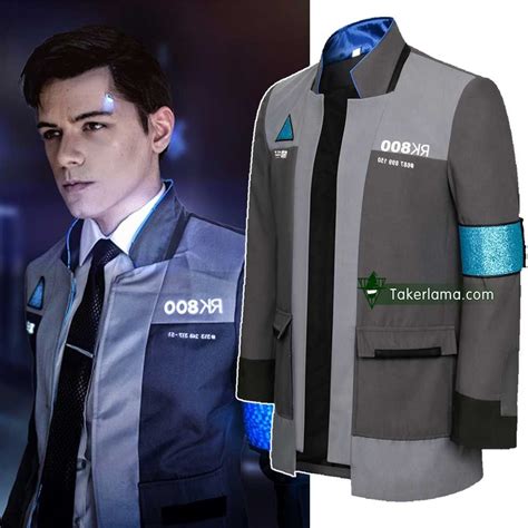 Game Detroit: Become Human Connor RK800 Agent Cosplay Costume-Takerlama | Cosplay costumes, Men ...