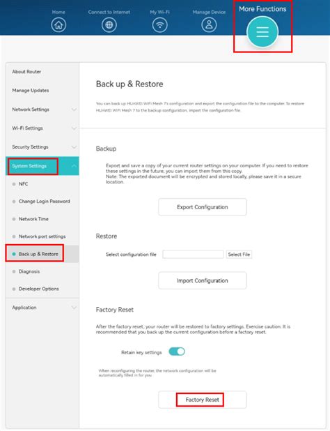 How do I restore a HUAWEI router to its factory settings | HUAWEI ...