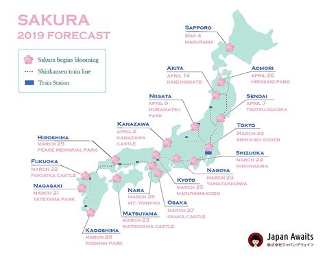 Cherry Blossom Forecast for Japan 2019: When to Visit During Sakura Season - Japan Awaits