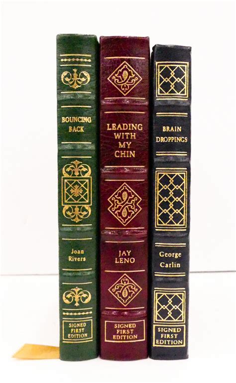 3pc Easton Press Signed First Edition Leather Bound Comedian