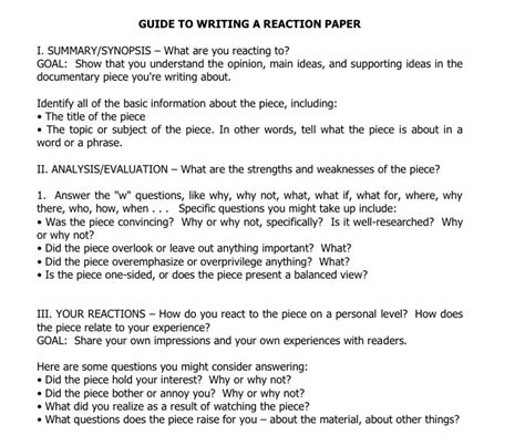 How To Write A Reaction Paper Sample ~ Allan Essay