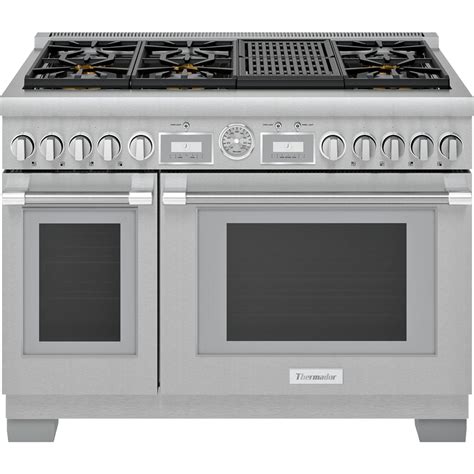 Thermador - Self-Cleaning Freestanding Double Oven Gas Convection Range ...