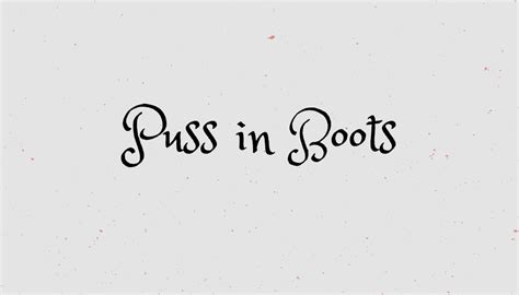 Summary: Puss in Boots