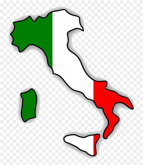 Geography Of Italy Flag Of Italy Italian Cuisine Map - Flag Italy Map Png Clipart (#4859855 ...