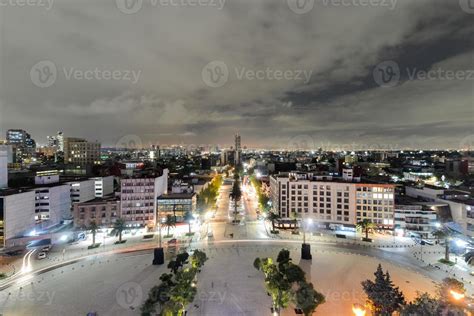 Mexico City Skyline at night from the Monument to the Mexican ...