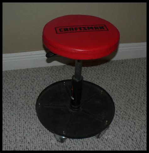 Sell Craftsman Rolling Mechanics Swivel Seat Garage Shop Hydraulic Stool Tool Box in Silver ...