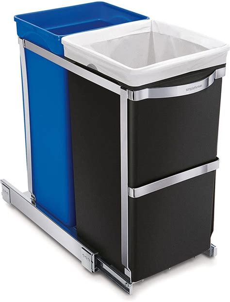 Dual Compartment Trash Can - My Basic Home