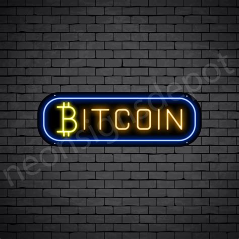 Bitcoin V9 Neon Sign - Neon Signs Depot