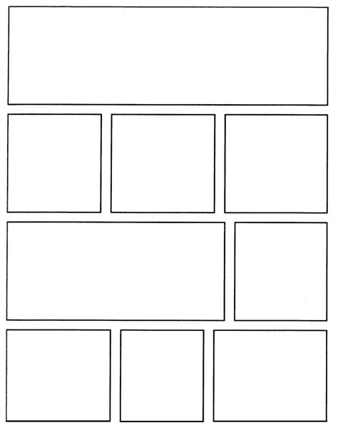 6 Best Images of Comic Strip Template For Kids Printable - Comic Strip Template Printable, Comic ...