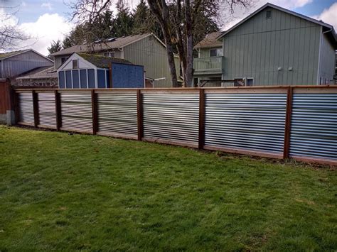 Beautifying the Home with a Wood and Sheet Metal Fence