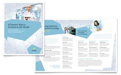 Global Network Services Brochure Template Design