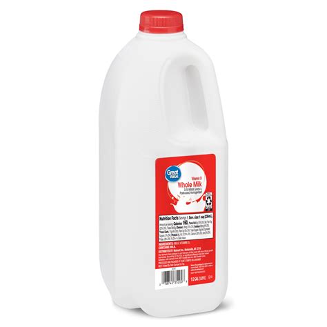 Buy Great Value Whole Vitamin D Milk, Half Gallon, 64 fl oz Online at desertcart INDIA