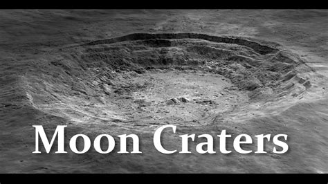 Moon craters. What is a crater. Why many craters on the Moon. Moon history and formation ...