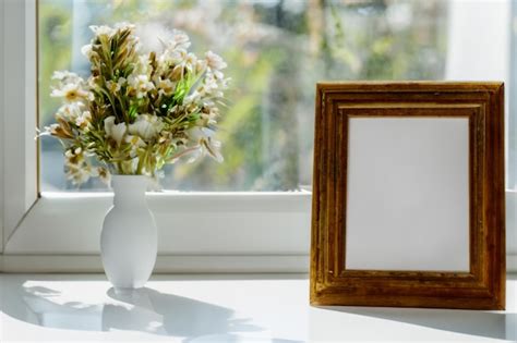 Premium Photo | Paper on wooden table with natural feel for mockup