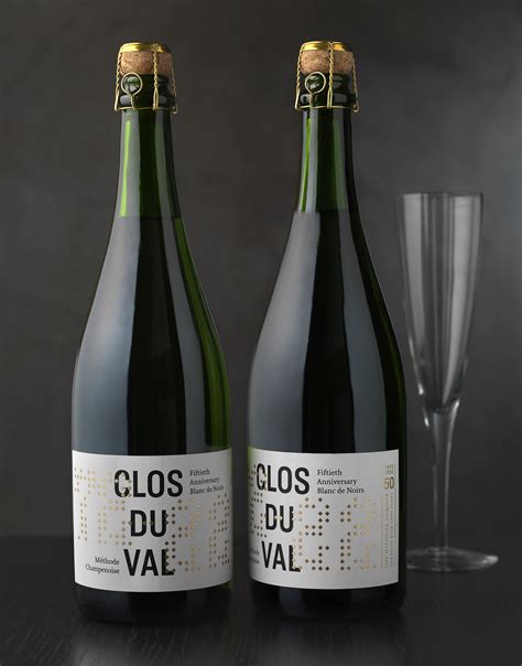 Clos du Val 50th Anniversary Sparkling Wine Packaging on Behance