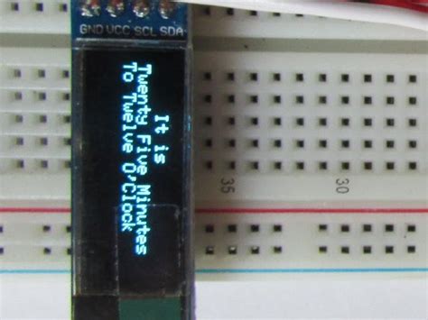 Arduino OLED Word Clock - Arduino Project Hub