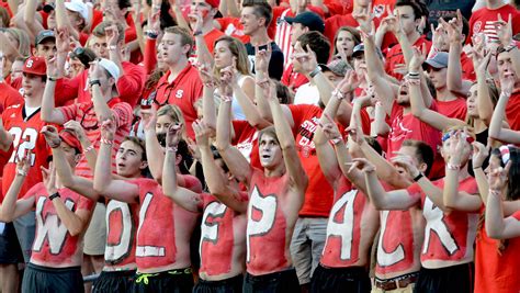 Passionate college football fans in 2016