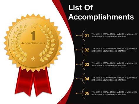 List Of Accomplishments Powerpoint Graphics | PowerPoint Presentation Designs | Slide PPT ...