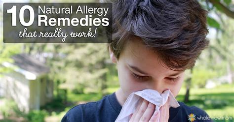 Natural Allergy Remedies that Really Work | Whole New Mom