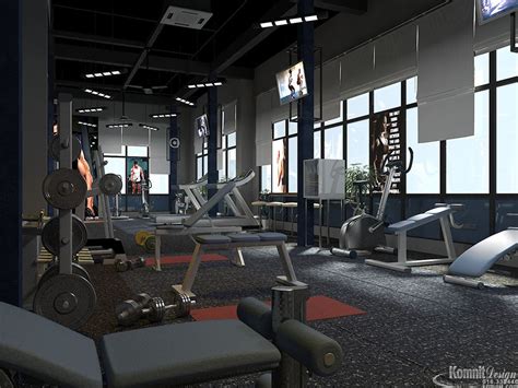 GYM of Hotel-EP13 Interior GYM - Komnit Design | Interior, Interior projects, Design