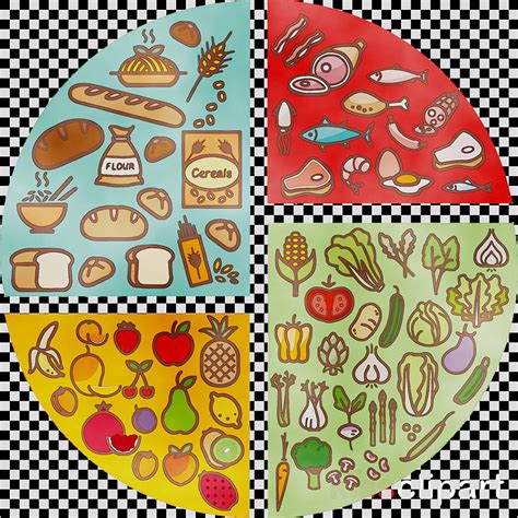 Healthy Food Plate Clipart