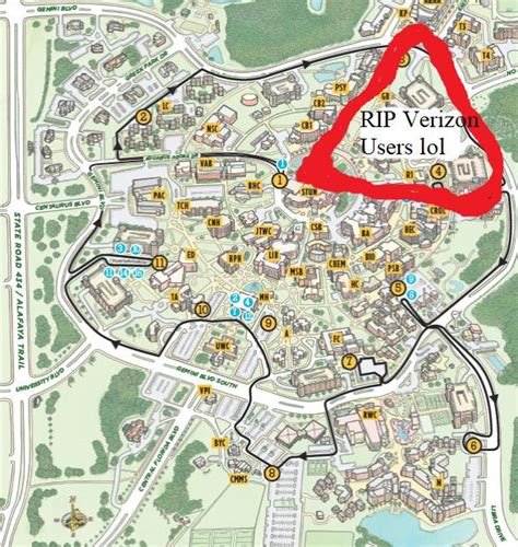 The current state of campus cell coverage (Image) : r/ucf