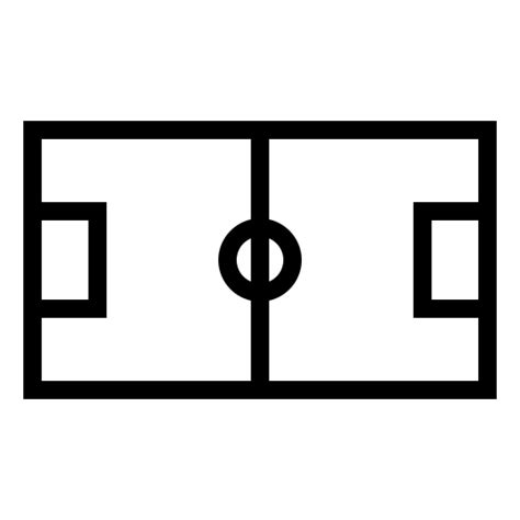 Soccer field icon, SVG and PNG | Game-icons.net