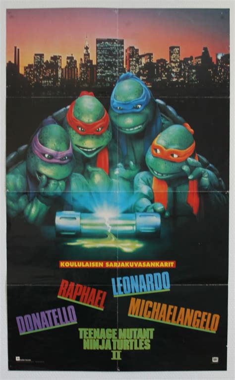 squer's TMNT Collection: 1991 TMNT II MOVIE POSTER (KOULULAINEN)