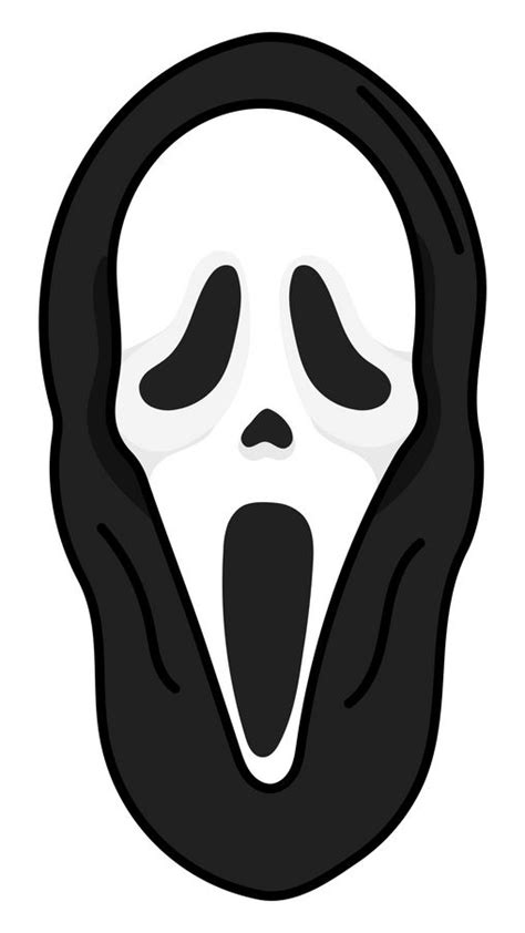 Scream Ghostface Sticker | Ghost face mask, Ghost faces, Scream mask